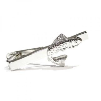 Salmon Fish Tie Clip