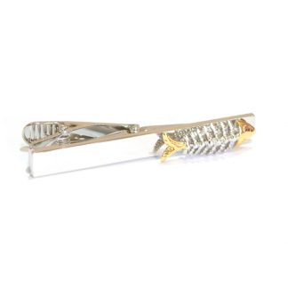 Fish Bones Tie Clip