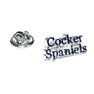 Dog Lover Cocker Spaniels Lapel Pin Badge