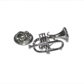 High Detail Trumpet Lapel Pin Badge
