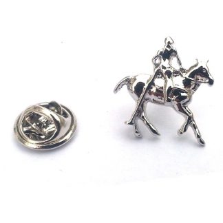 Polo Horse & Rider, Equestrian Lapel Pin Badge