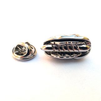 Metal Hotdog Lapel Pin badge