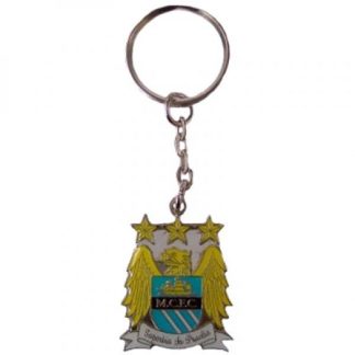Manchester City FC Crest Metal Keyring