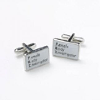 Female Body Inspector FBI Cufflinks