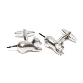 Dog With Tail Pet Cufflinks