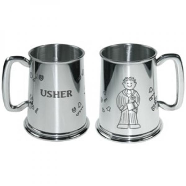 Usher Pewter Tankard
