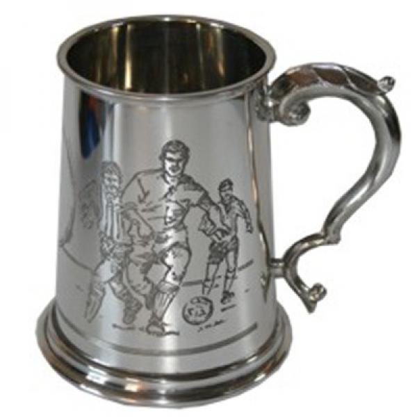Football Scene PewterTankard