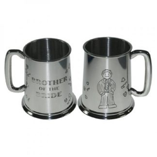 Brother of the Bride Pewter Tankard
