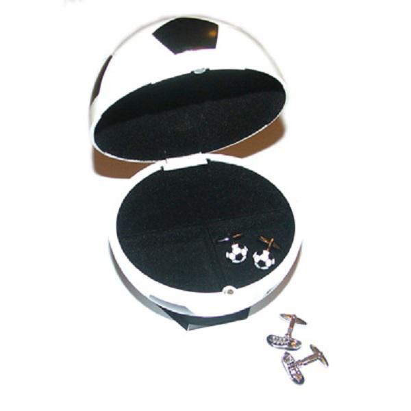 Football Mens Gift Set - Jewel Box & 2 Pairs of Cufflinks