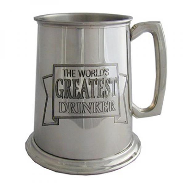 Worlds Greatest Drinker Pewter Tankard
