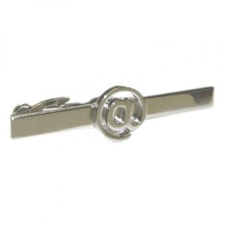 Computer @ Sign Tie Clip