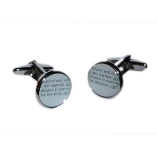 Wedding, Marriage Dictionary Words Cufflinks