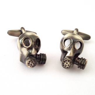 Antique Gas Mask Cufflinks Steam Punk