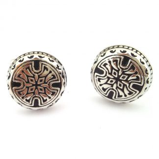 Rounded Gothic Cross Classic Cufflinks