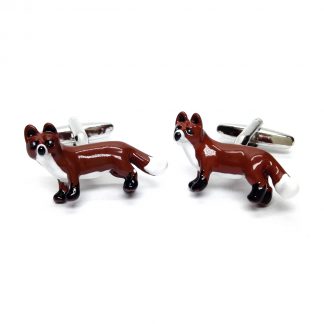 Coloured Standing Fox Cufflinks