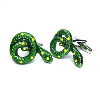 Green Snake Cufflinks