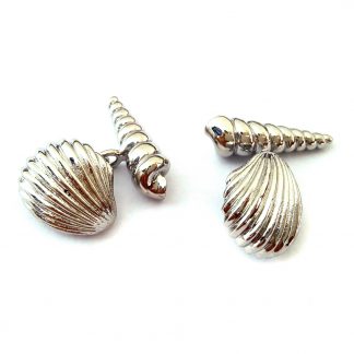 Chain Style Beach Shells Cufflinks