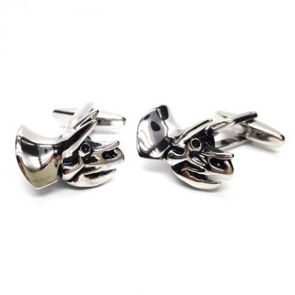 Triceratops Head Dinosaur Fossil Design Cufflinks