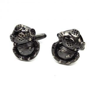 Antique Deep Sea Divers Helmet Museum Cufflinks