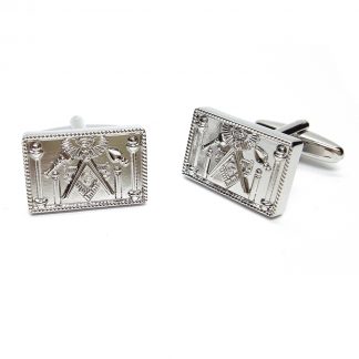 High Detailed Masonic Design Cufflinks with G
