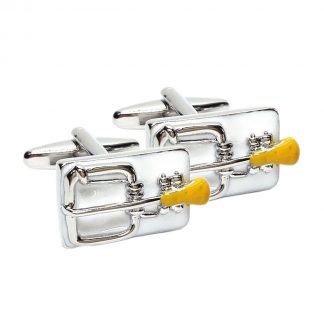 Cheese baited Mousetrap Cufflinks