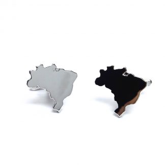 Brazil Outline Map Cufflinks