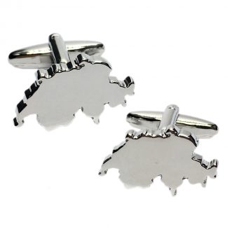 Switzerland Outline Map Cufflinks