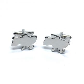 Ukraine Outline Map Cufflinks