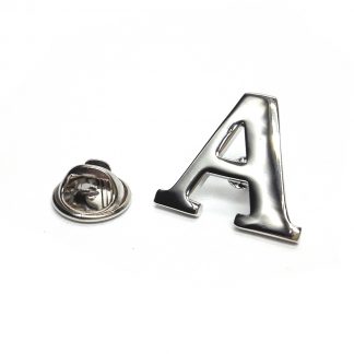 Monogram Alphabet Lapel Pin Badge