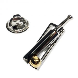 Two Tone Cricket Design Lapel Pin Badge (AJTP55)