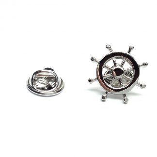 Ships Wheel Lapel Pin Badge (AJTP57)