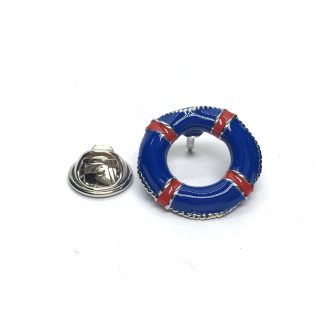 Blue Lifebuoy / Life Belt Lapel Pin Badge