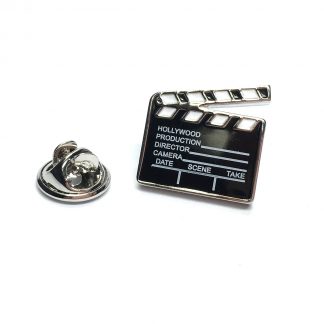 Hollywood Film Clapperboard Lapel Pin badge