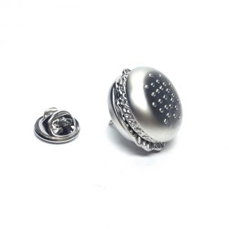 Metal Hamburger Lapel Pin Badge