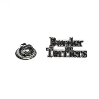 Border Terriers Dog Lapel Pin Badge