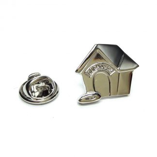 Metal Dog Kennel Lapel Pin Badge