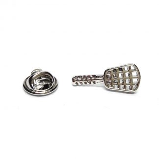 Metal Sport Tennis Racquet Lapel Pin Badge