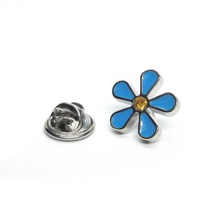 Forget me Not Design Pin Badge (AJTP28)
