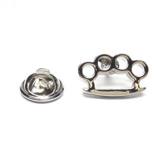 Knuckle Duster Lapel Pin Badge