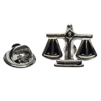 Scales of Justice Lapel Pin Badge