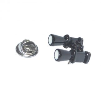 Binoculars Lapel Pin Badge