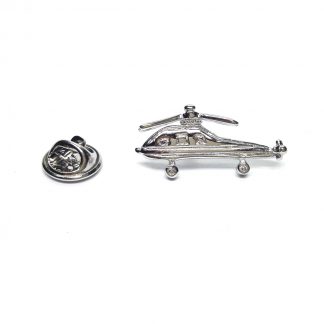 Military Helicopter Lapel Pin Badge
