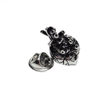 Anatomical Heart Lapel Pin Badge