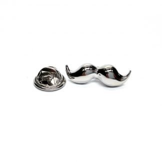 Moustache Lapel PIn Badge