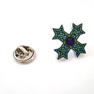 Coptic Cross Lapel Pin Badge