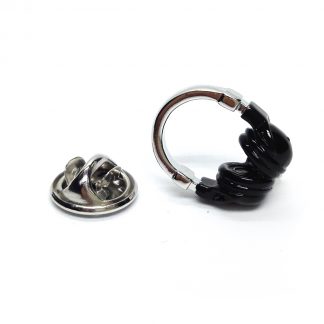 Cool Headphones Lapel PIn Badge