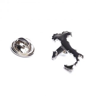 Italy Outline Map Lapel Pin Badge