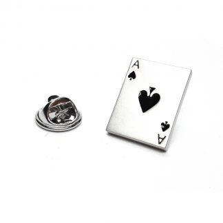 Ace of Spades Playing Cards Lapel Pin Badge