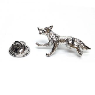 Running Fox Lapel Pin Badge