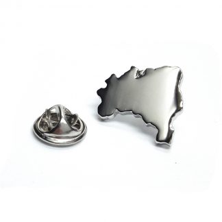 Brazil Outline Map Lapel Pin Badge